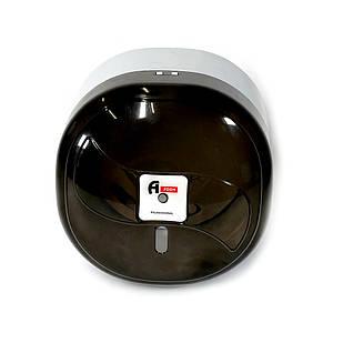 Малий диспенсер для туалетного паперу з боковим витягуванням пластиковий (Прозорий димчастий)