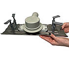 Душовий канал з горизонтальним фланцем, решітка "Дощ" 33 см, Душовий лоток з корпусом з нержавіючої сталі, фото 5