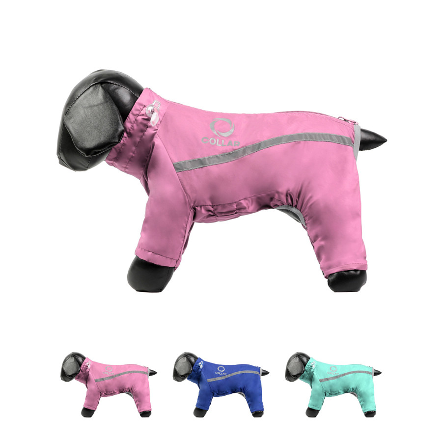 Дощовик COLLAR для собак, S 30 (мопс, французький бульдог, пекінес), рожевий (Акція)