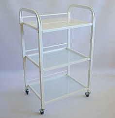 Візок косметологічна / маніпуляційний на 3 полки. Етажерка косметологічна. Стіл для косметолога