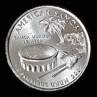 Монета США 25 центів 2009 р. Американське Самоа