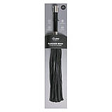 Довгий флоггер / батіг з металевим хватом / Long Flogger With Metal Grip, фото 4