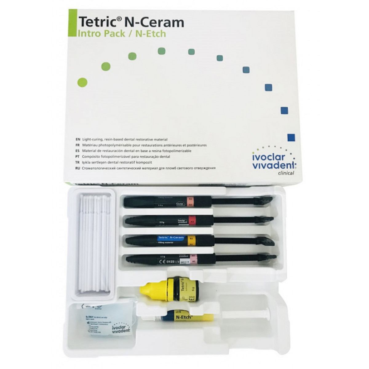 Набір Tetric N-Ceram Intro Pack 4x3.5g/N-Etch Ivoclar - фото 1 - id-p1761088528