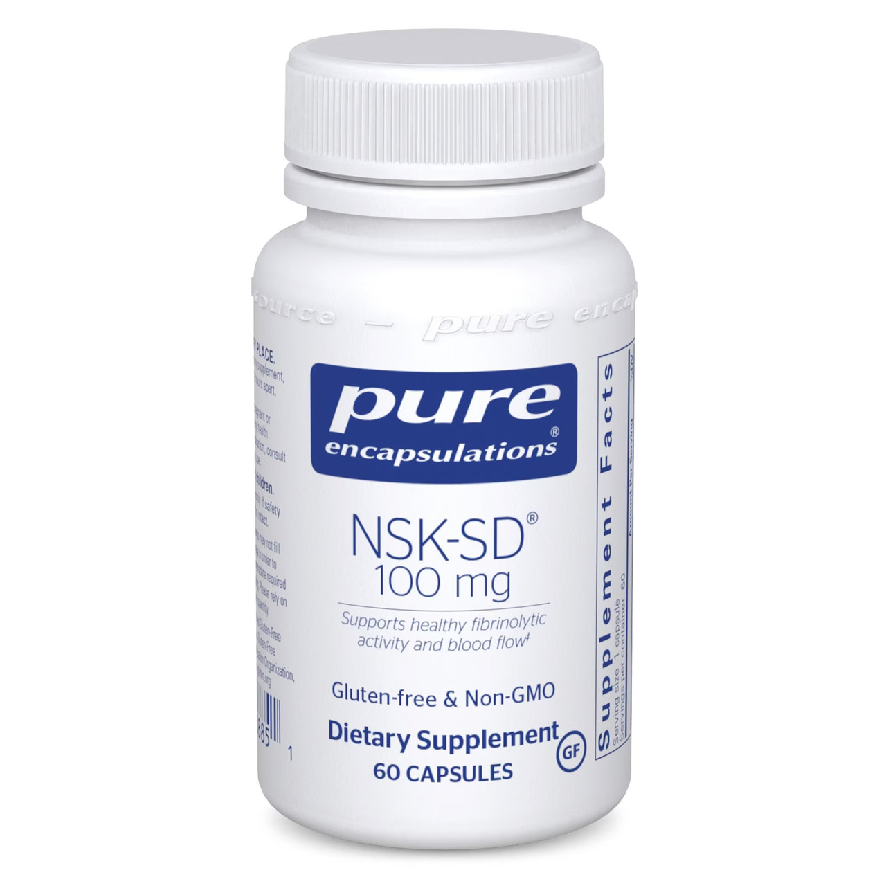 Натокіназа Pure Encapsulations (NSK-SD Nattokinase) 100 мг 60 капсул BX799