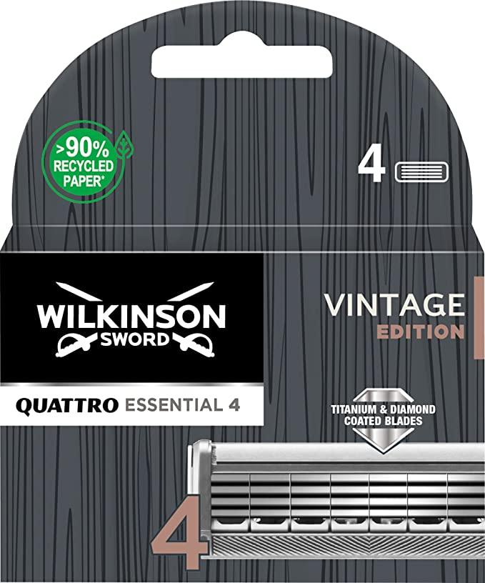 Змінні касети Wilkinson Sword Quattro Titanium Vintage Edition 4 шт 02388