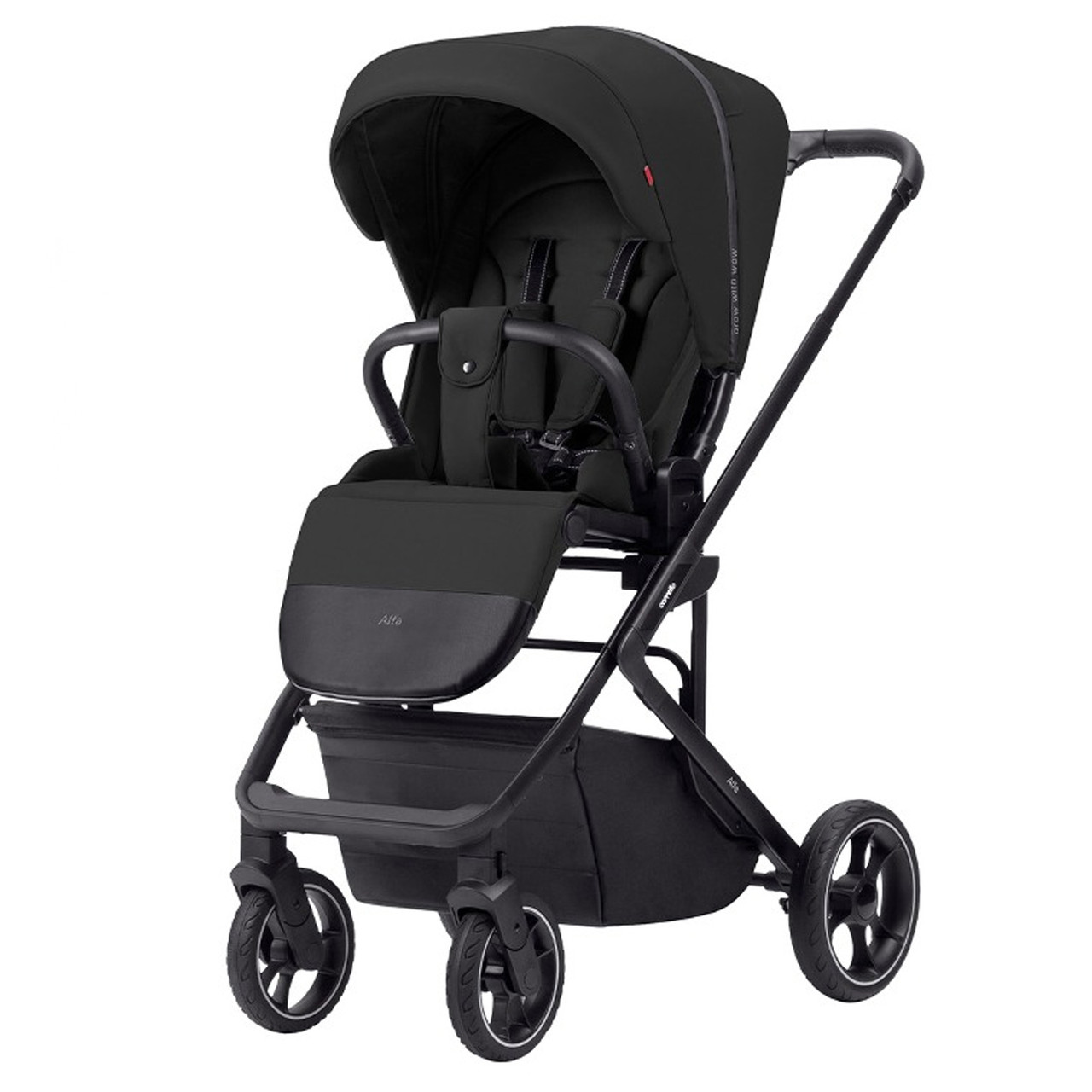 Коляска дитяча прогулянкова CARRELLO Alfa CRL-5508 Midnight Black Чорна