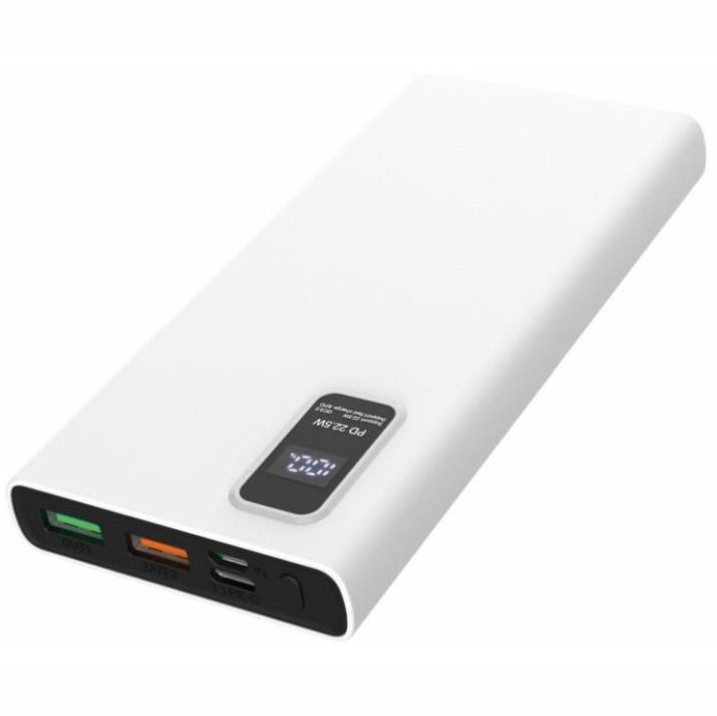 Портативний зарядний пристрій (повербанк) PLATINET 10000 mAh WHITE PMPB10WQC726W
