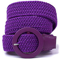 Текстильный женский ремень Vintage 20816 Фиолетовый