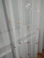 Тюль шифон з атласної смугою по низу (Туреччина)