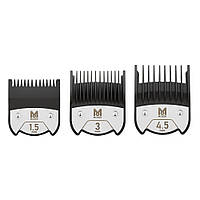 Набор магнитных насадок Moser Magnetic Premium 1801-7010 для парикмахерских машинок, 1,5, 3, 4,5 мм