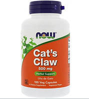 Now Foods Сat's Claw кошачий коготь, 500 мг, 100 капсул