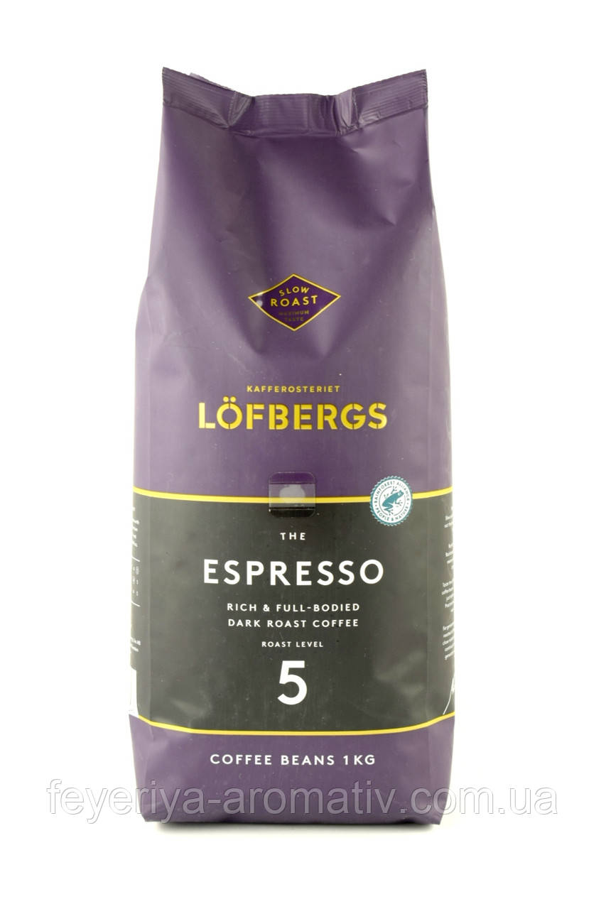 Кава у зернах Lofbergs Espresso 1 кг Швеція