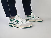Кроссовки мужские зеленые New Balance 550 Green White. Женские кроссовки белые с зеленым Нью Баланс 550 Грин