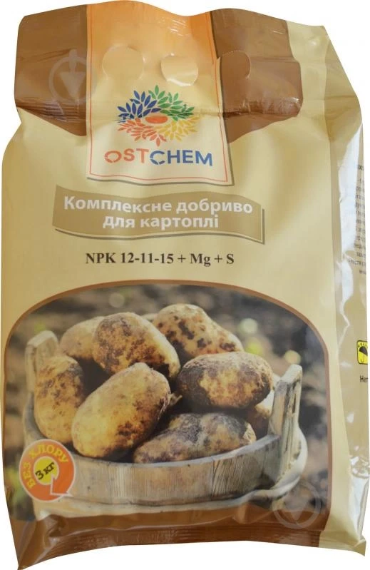 Добриво для картоплі Ostchem 3 кг NPK — 12-11-15+Mg+S