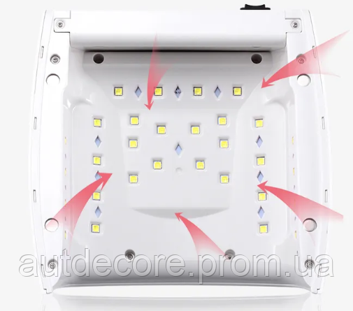 Аккумуляторная лампа для маникюра, 48 Вт. UV / LED (с аккумулятором - 7800 mAh), для сушки ногтей, белая - фото 3 - id-p1758187121