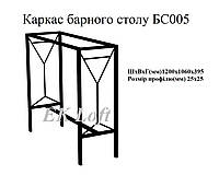 Каркас барного столу БС005025х25