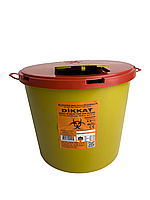 Контейнер для збору медичних відходів 8л, Контейнер для медвідходів пластиковий, ємність 8л, фото 3