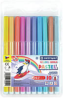 Фломастери кольорові (набір 10 кольорів) Centropen Colour World Pastel 7550/10