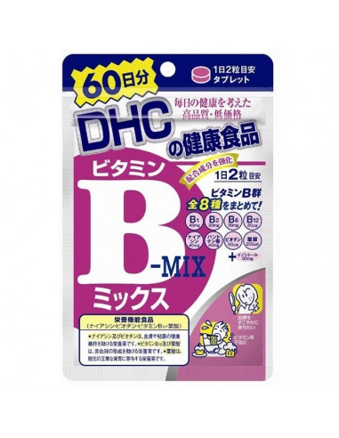 КОМПЛЕКС ВІТАМІНІВ В1, В2, В3, В5, В6, В7, В8, В9, В12 DHC (ЯПОНІЯ)
120 шт., на 60 днів