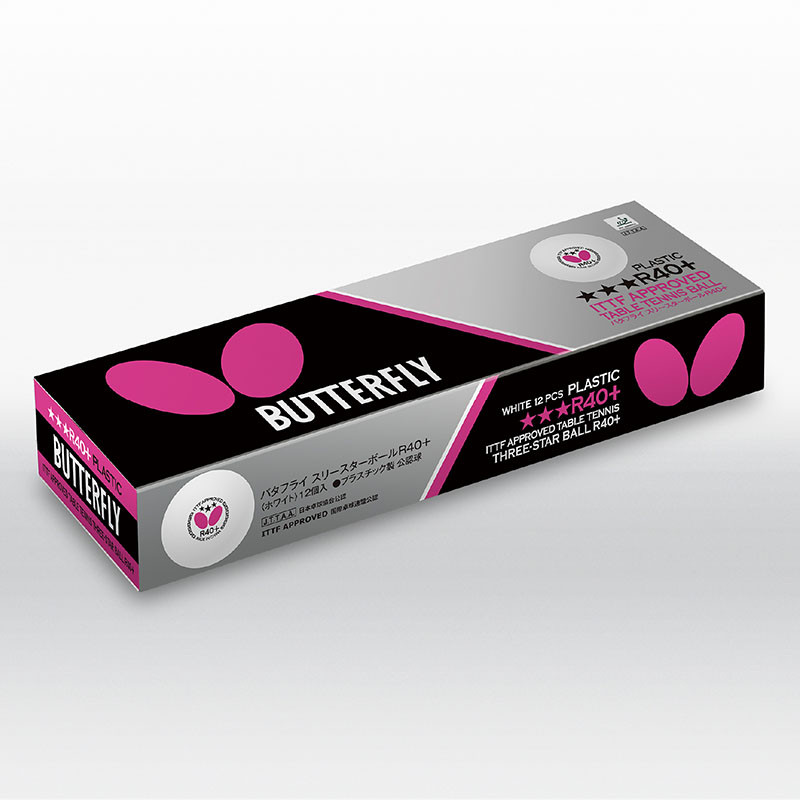 М'ЯЧІ BUTTERFLY 3* G40+ (12 ШТ.)