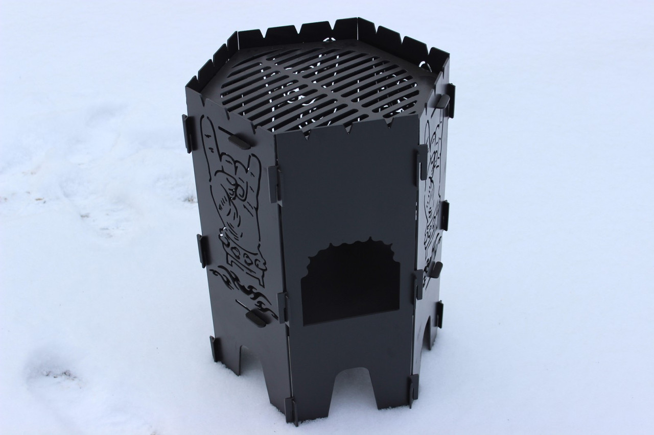 Разборная Печь с Решеткой Под Гриль, Печка Под Казан — Купить Недорого ...