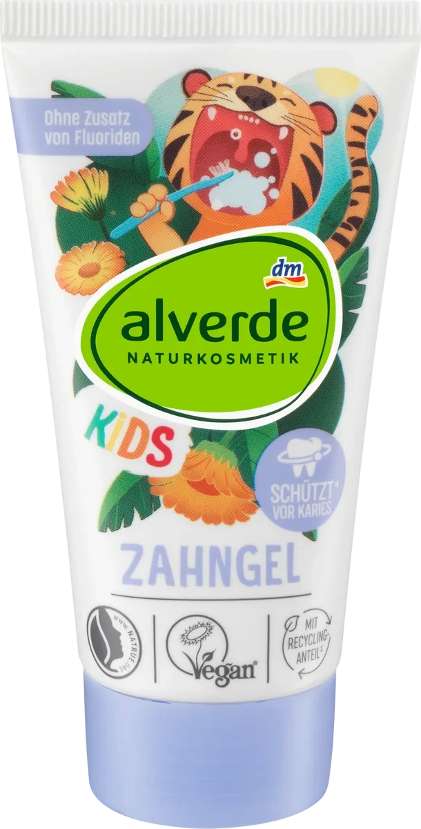 Детская зубная паста alverde NATURKOSMETIK Kinder Zahngel, 50 мл - фото 1 - id-p1761114540