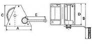Лебідка ручна шестернева GR 1000/2000 кг з тросом 25 м, фото 2