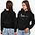 Парні толстовки худі Любов, пунктир Чорні S M L XS XL XXL, фото 4