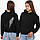 Парні толстовки худі Половинка крила Чорні S M L XS XL XXL, фото 4