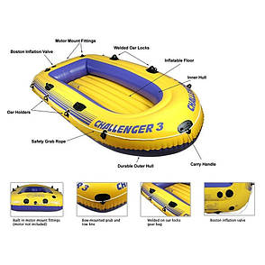 Intex надувний човен 68369 Challenger 3, фото 2