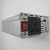 Інвертор автоперетворювач напруги 12-220 в 1500 Вт і USB-виходом 12 V 220 V 1500 W Power Inverter, фото 4