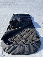 Водонепронецаемый зимний военный спальный мешок по стандартам ЗСУ длина 220 ширина 90 с компрессионным мешком