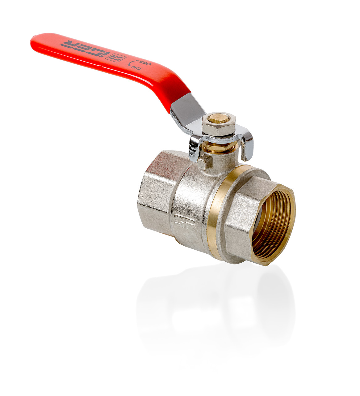 Кран кульовий IGER PN40 25 1" ВВ ручка КВР25, фото 1