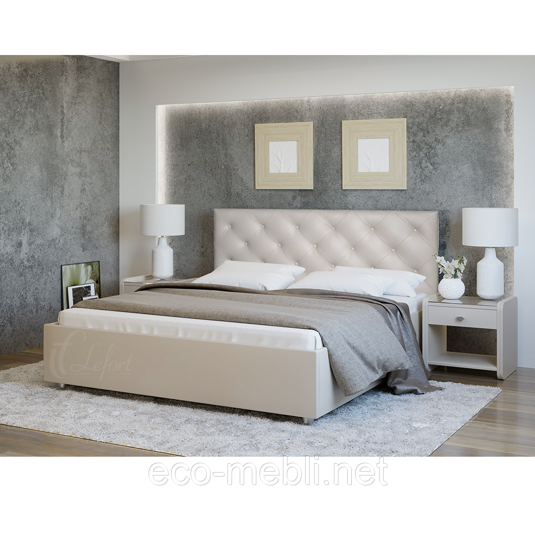 Мяке ліжко Анжелі  з ортопедичною основою, фото 1