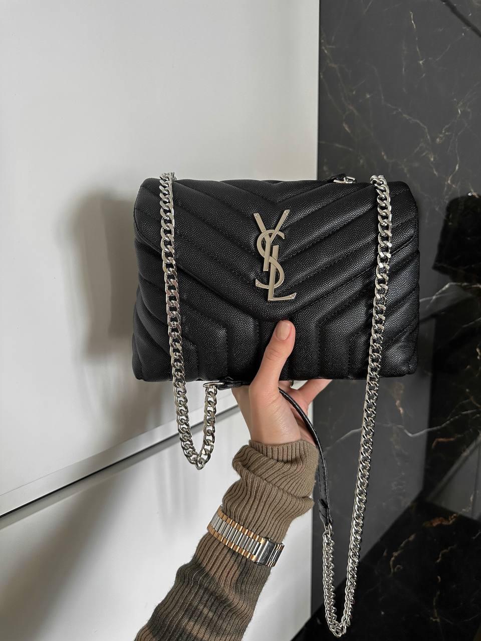 Жіноча сумка Ів Сен Лоран чорна Yves Saint Laurent Black 22