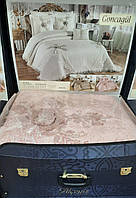 Королевское покрывало для спальни Goncagul Alceyiz с наволочками (260*270) розовое