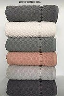 Набор махровых полотенец Cestepe VIP Cotton lux DESA (для Лица и Рук 50х90 см) 6шт