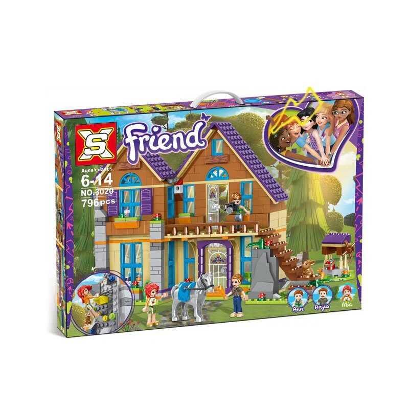 Конструктор Friends 3020 Будинок Мії 2 в 1 у коробці 796 деталей,