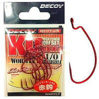 Offset Decoy Worm 17R Kg Hook Red №2/0 6шт