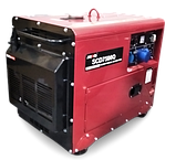 Дизельний генератор SENCI SCD 7500 Q (max 5.5 кВт, SC 17 YS) у шумозахисному кожусі, фото 2