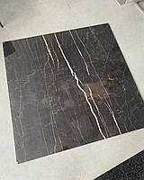 Черная под мрамор 120х120 Керамогранит крупного формата