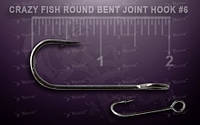 Крючки Crazy Fish Round Bent Joint Hook №6 RBJH-6 10шт