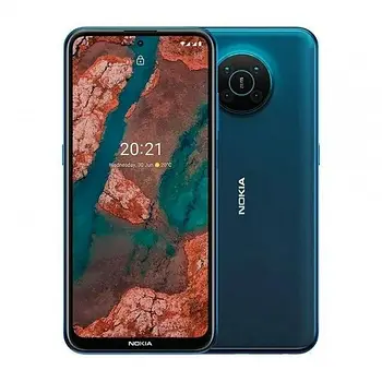 Смартфон Nokia X20 6/128 GB Blue, 2sim, екран 6.67" IPS, 64+5+2+2/32Мп, GPS, 5G, 4470 мА·год, Snapdragon 480