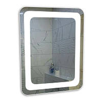 Зеркало с подсветкой 10 Вт в ванную выключатель 600х800 мм влагостойкое