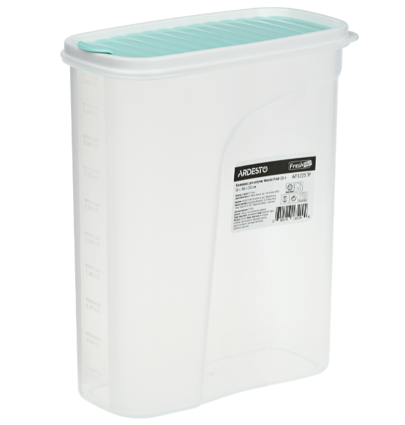 Контейнер для сипких Ardesto Fresh 2,5 л блакитний тиффані (AR1225TP)
