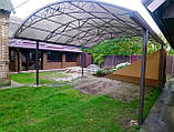 Навіс для авто, Навіс з профнастила для авто., фото 6