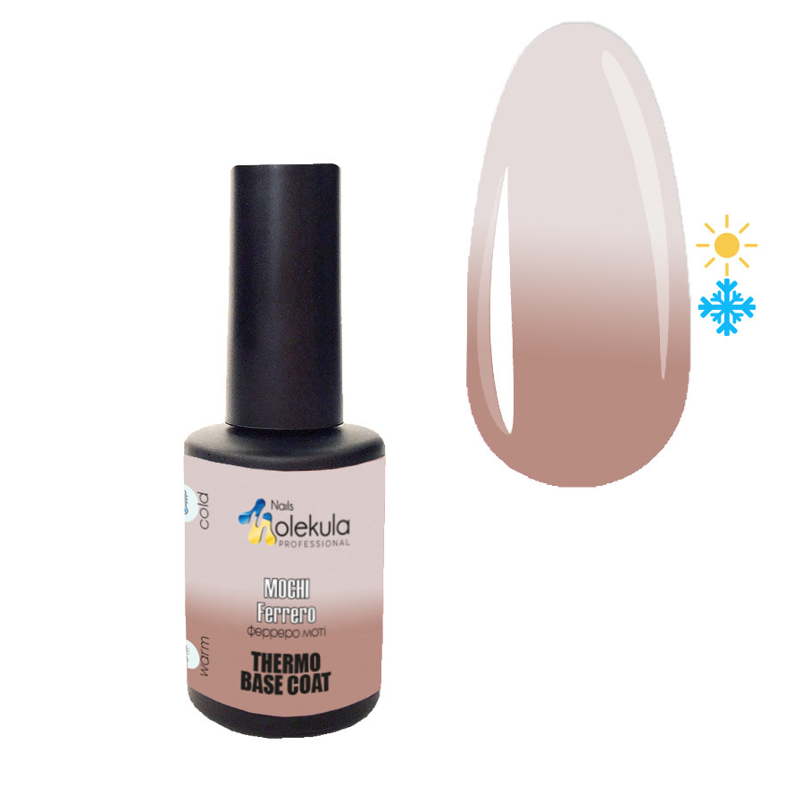 База-Термо для гель-лаку Nails Molekula Mochi Ferrero Thermo Base (фереро моті), 12 мл