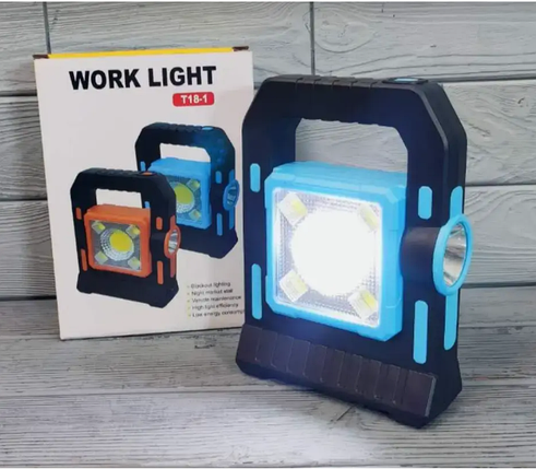 Кемпінговий переносний ліхтар Work Light T18-1/акумуляторний USB BR00014, фото 1
