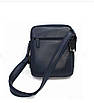 Сумка через плече чоловіча з натуральної шкіри / колір чорний / 26×20×6 см, фото 5