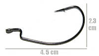 Крючки офсетные Crazy Fish Big Game Offset Hook №2/0 BGOH-2/0 7шт